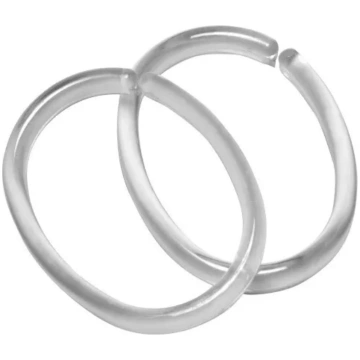 Dušas aizkara riņķi Sealskin Clips caurspīdīgi, 12