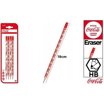 Teka Zīmulis Hb Z Gumk± Coca-cola 4gab