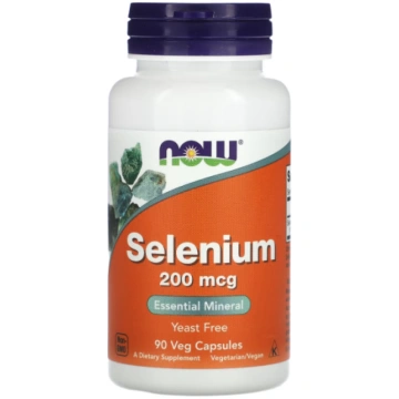 NOW Foods Selenium 200mcg Selēna 90 kapsulas