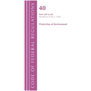 Code of Federal Regulations, Title 40 Protection o