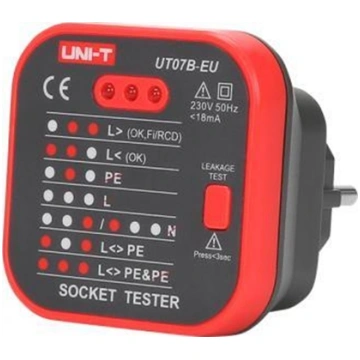 Uni-T Tester gniazd sieciowych z funkcj sprawdzani