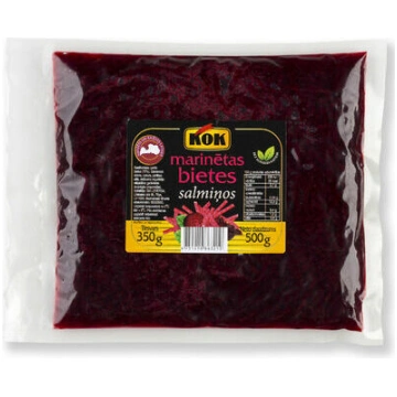 Bietes salmiņos marinētas 500g (350g), KOK