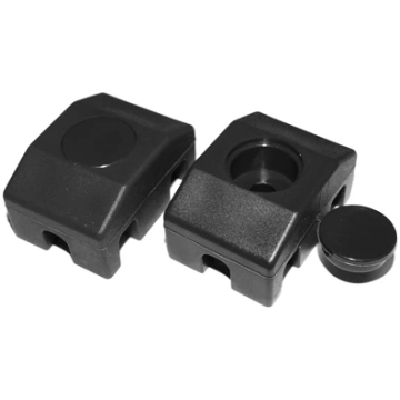 Plastmasas stiprinājumi 3D paneļu žogam, melni, 10