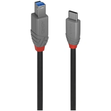 Lindy 3m USB 3.2 Type C to B Cable, Anthra Line 36