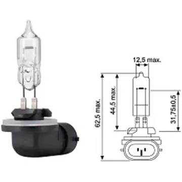 Halogēna spuldze 862 12V 37,5W PG13 JAHN