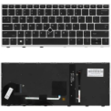 Keyboard US HP EliteBook (with trackpoint and back