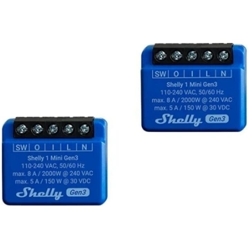 Shelly Zestaw 2 Sterowników 1 Mini Gen3 WiFi/Bluet