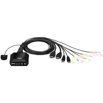 Aten 2-port USB 4K HDMI KVM Switch with Remote (CS