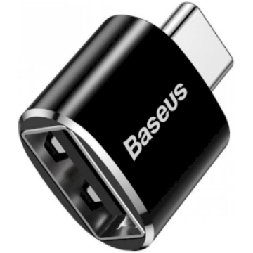 Adapteris Baseus USB Type-C Male - USB-A Black CAT