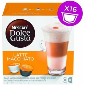 Nescafe Dolce Gusto Latte Macchiato Coffee, 8+8 ca
