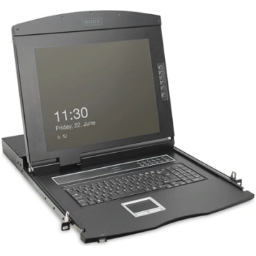 Digitus Modular HD LCD KVM console with 19\" TFT, 