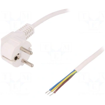 Cable | CEE 7/7 (E/F) plug angled,wires | 1.5m | w