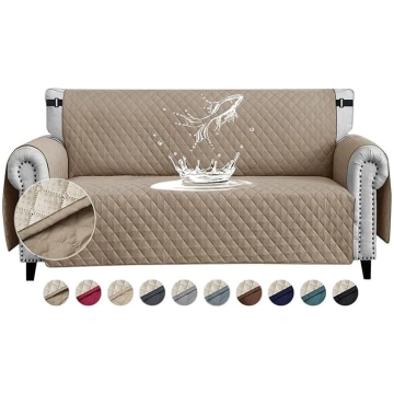 FIGOOO Waterproof Sofa Cover 2 Seater Thick Sofa P