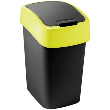 Atkritumu spainis Flip Bin 9L melns/dzeltens Curve