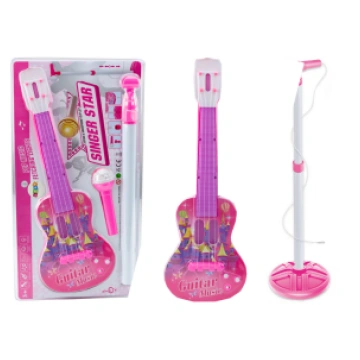 Electric Guitar Stand Kit with Microphone Battery 