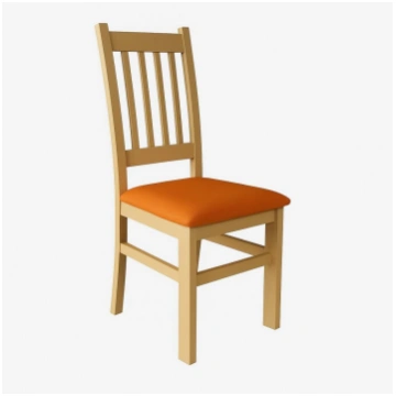 Ēdamistabas krēsls SIMON, buka/ oranžs Femix
