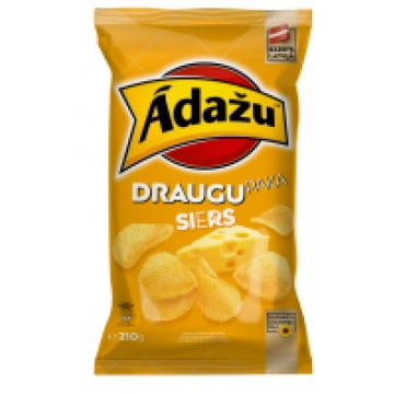 ĀDAŽU čipsi Draugu paka ar siera garšu Latvija 180