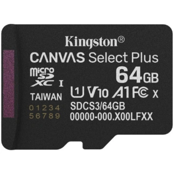 Kingston Canvas Select Plus MicroSDXC Atmiņas kart