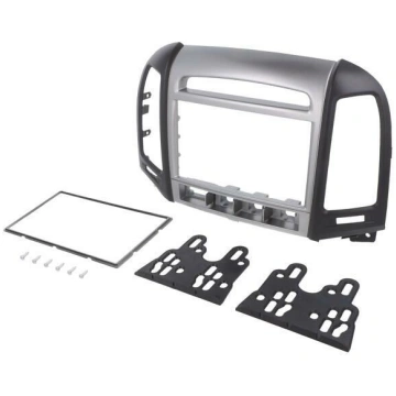 Radio frame; Hyundai; 2 DIN; black,silver | RAM-40
