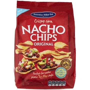 Načos kukurūzas čipsi 185g, Santa Maria (450-22915