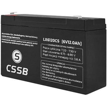 Cssb Akumulators Gēla 6v 12ah (lx6120cs)