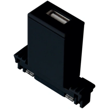 USB port for power rail system - Black