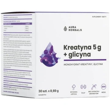Aura Herbals AURA HERBALS kreatīna monohidrāts 5 g