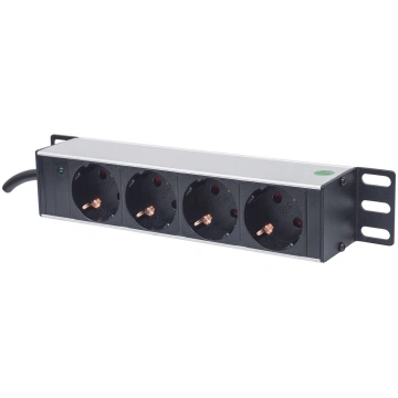 Intellinet 10" 1U Rackmount 4-Output Power Distrib