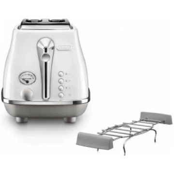 Delonghi Icona Capitals Toaster White (CTOC2103.W)