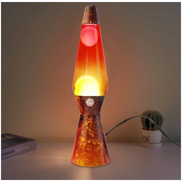 Lavas Lampa ,Sarkans Oranžs Stikls, 40 cm