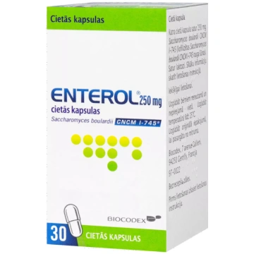 ENTEROL 250 mg cietās kapsulas, 30 gab