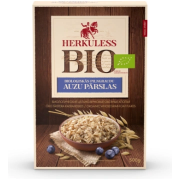 Auzu pārslas HERKULESS BIO pilngraudu, 500g - 450-