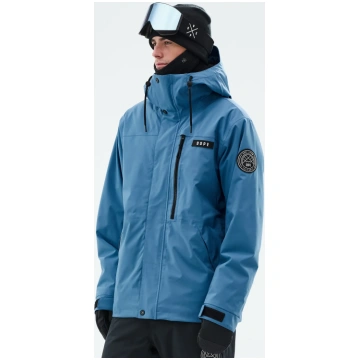 Dope Blizzard Full Zip Ski Jacket Men Blue Steel