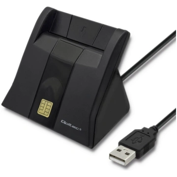 Qoltec Smart card reader, USB 2.0, plug and play 5