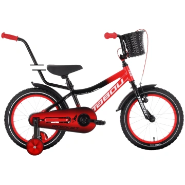 Bērnu velosipēds TABOU Rocket Alu, 14" black-red 5