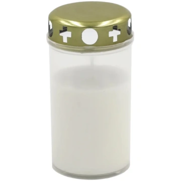 Candela Grave candle with cap, burn time approxima