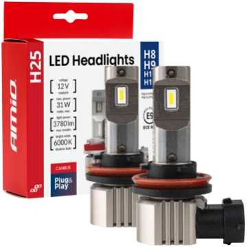 Led auto spuldzes h25 sērijas canbus h8 h9 h11 h16