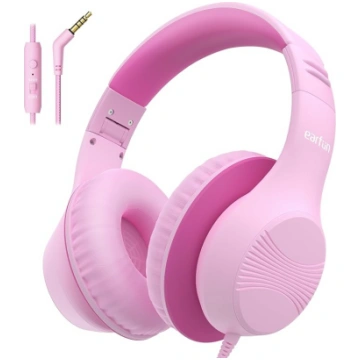 EarFun bērnu austiņas, austiņas bērniem ar kabeli,