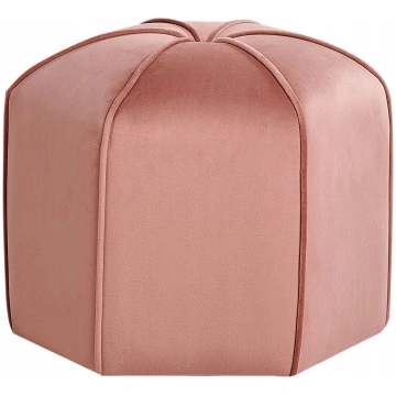 Beliani Puf Velūra ⌀ 45 Cm Rozā Wishek
