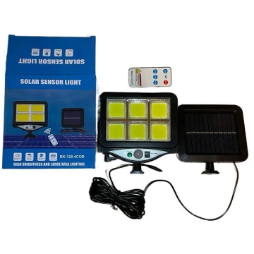 LED lampa ar saules bateriju un kustības sensoru