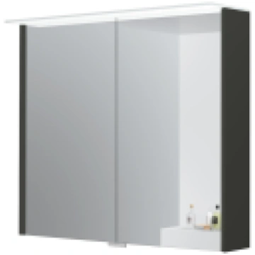 Spoguļskapītis Kame Loft 80 ar 2 spoguļdurvīm, LED