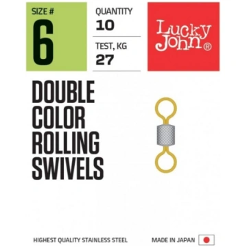 Griezulis Lucky John DOUBLE COLOR ROLLING SWIVELS 