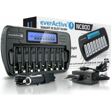 everActive™ NC-1000 PLUS viedais lādētājs Ni-MH (A