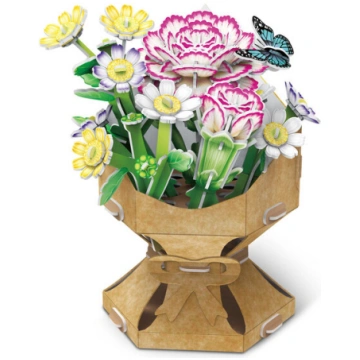 3D Puzzle Puķu pušķis neļķes - Cubic Fun Cubicfun
