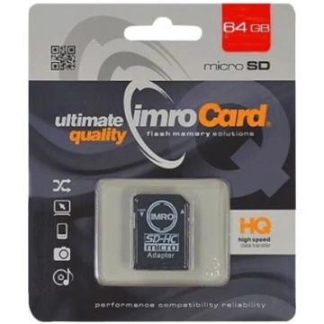 Karta Imro MicroSDXC 64 GB Class 10 UHS-I/U1 (KOM0
