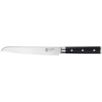 Dorre - Asama Bread Knife Black Handle - izmērs L: