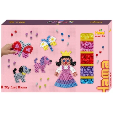 Hama - Maxi Giant Gift Box with 900 Beads and 3 Pe