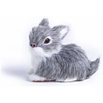 Dekors "Zaķis", 7cm, pelēks