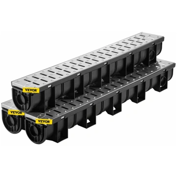 VEVOR 150×130 mm HDPE tranšeju notekas sistēma ar 