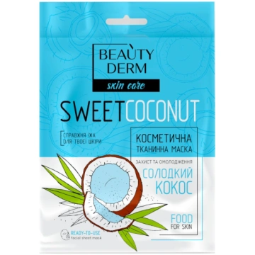 BEAUTYDERM Auduma maska “Kokosrieksts”, 25 ml BEAU
